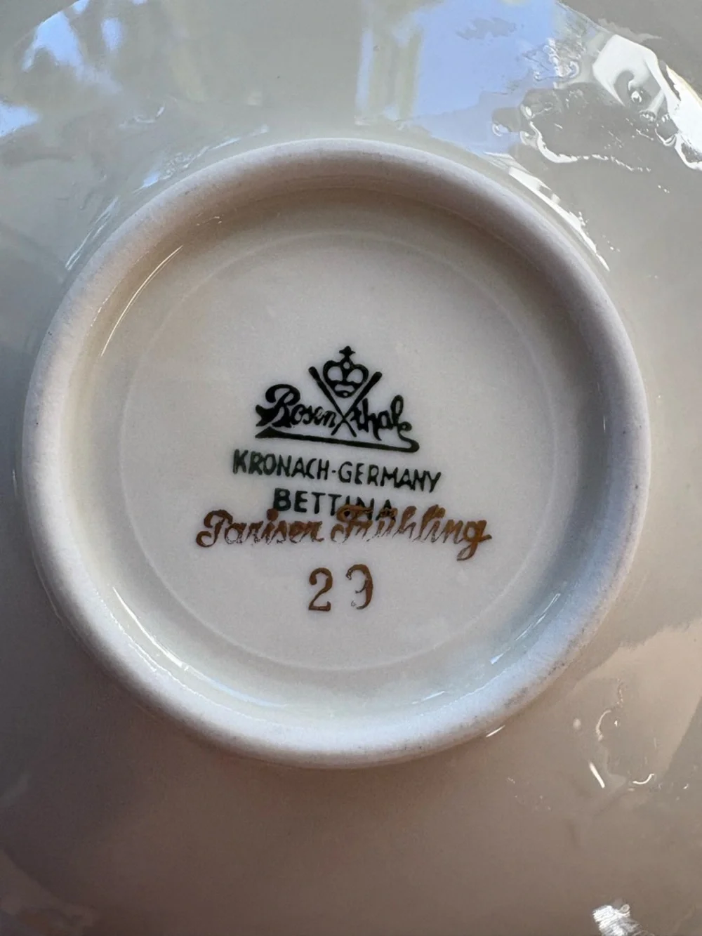 Vintage Rosenthale Kronach Germany Bettina Floral Tea Cup & Saucer